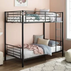 Twin Over Twin Analise Metal Bunk Bed - Saracina Home -Barbie Store GUEST 01b9c11c 350a 4708 b1a7 3e76df472255