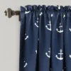 52"x63" Anchor Room Darkening Window Curtain Panels Navy - Lush Décor -Barbie Store GUEST 0265ea98 f4b2 4a1a a904 3f014b3b107f