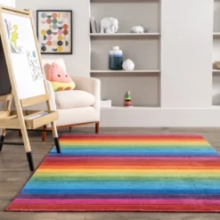 NuLOOM Henriette Rainbow Machine Washable Kids Area Rug -Barbie Store GUEST 057d7748 478f 409a a34e e8f0d4d97ac1