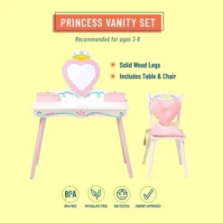 Princess Vanity Table And Chair Set - WildKin -Barbie Store GUEST 06eb1ace 35e0 46fc bf5b 153a2476372e