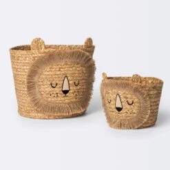 Braided Water Hyacinth Medium Round Storage Basket - Lion - Cloud Island™ 7 Braided Water Hyacinth Medium Round Storage Basket - Lion - Cloud Island™ -Barbie Store GUEST 08251bcd 8684 4dda 85d5 7e48aef06926