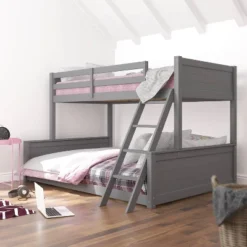 Twin Over Full Capri Wood Bunk Bed Gray - Hillsdale Furniture -Barbie Store GUEST 0a7857c9 d65f 4ff6 8655 89493961b5b0