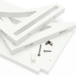 36" Topsy Turvey 2 In 1 Kids' Shelf With Brackets For Underneath Or Facing Upward White - InPlace -Barbie Store GUEST 0c066f58 ccee 4e93 82b7 5e11fb6a877f