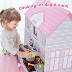 Teamson Kids 'Wonderland' Children's 2 In 1 Doll House & Play Kitchen TD-12515P -Barbie Store GUEST 0c3ebc88 7a0c 43fe a8fb 6a9d3465d6a8