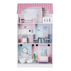Teamson Kids 'Wonderland' Children's 2 In 1 Doll House & Play Kitchen TD-12515P -Barbie Store GUEST 0c6f3d47 d7d7 4abd 90d6 7ebbf67f89c1