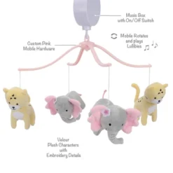 Bedtime Originals Musical Baby Crib - Rainbow Jungle Animal -Barbie Store GUEST 136130f2 ad6b 4dac bb2e 9796d1395bb8