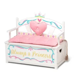 Princess Bench Seat With Storage - WildKin -Barbie Store GUEST 137f8c04 5fc8 406a 984e 77bb463346cd