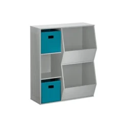3pc Kids' Floor Cabinet With 2 Bins Set - RiverRidge Home -Barbie Store GUEST 1384679d 978e 46ac 9ea4 f81f200b3ccb
