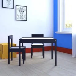 3pc Annya Kiddy Table Set Navy/White - Room & Joy -Barbie Store GUEST 13aa874b 8656 4de2 ac39 9577cb0aaa88