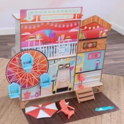 Kidkraft Ferris Wheel Fun Beach House Wooden 360-Play Dollhouse With 19 Accessories -Barbie Store GUEST 149499bd 6578 481b bb44 3c87b81845e8