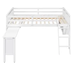 Loft Bed With Removable Desk And Cabinet - ModernLuxe -Barbie Store GUEST 152f7977 13e5 4b01 b96e 38cf35dbe6ea
