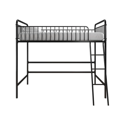 Twin Kaila Metal Loft Bed Black - Room & Joy 5 Twin Kaila Metal Loft Bed Black - Room & Joy - Image 3