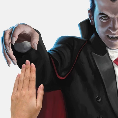 Classic Monsters Dracula Giant Peel & Stick Wall Decals - RoomMates 6 Classic Monsters Dracula Giant Peel & Stick Wall Decals - RoomMates - Image 4