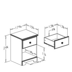 Summer Breeze 1 Drawer Nightstand Blueberry - South Shore -Barbie Store GUEST 1900149d 9594 48e6 8668 c6fd843a6057
