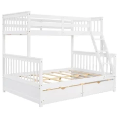 Twin Over Full Bunk Bed With Ladders And Two Storage Drawers-ModernLuxe 19 Twin Over Full Bunk Bed With Ladders And Two Storage Drawers-ModernLuxe -Barbie Store GUEST 1919ee72 a17e 4dfc a954 82be19e819c0