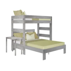 Max & Lily Farmhouse Twin Over Queen L-Shaped Bunk Bed With Desk -Barbie Store GUEST 1ca628a2 c969 4160 b511 26f7da3f7dc8