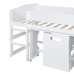 Low Study Loft Bed With Rolling Portable Desk And Chair - ModernLuxe -Barbie Store GUEST 20c440a0 775d 4d2e bcf6 70b315a43179