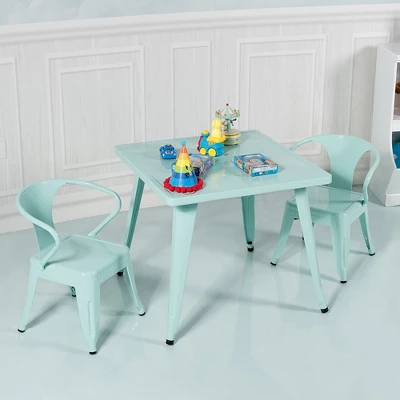 Costway Kids Steel 27'' Square Table Children Play Learn Activity Table Indoor Outdoor 11 Costway Kids Steel 27'' Square Table Children Play Learn Activity Table Indoor Outdoor - Image 9