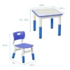 ECR4Kids Square Resin Dry-Erase Adjustable Activity Table With 2 Chairs (3-Piece Set) -Barbie Store GUEST 2346dcb6 243f 4174 a76b a6576a62f0ff