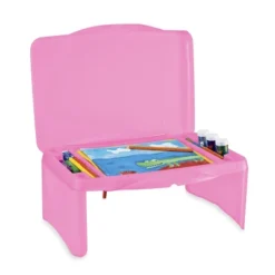 HearthSong - Portable Folding Lap Desk With Storage Activity Tray -Barbie Store GUEST 2470167f d636 4553 b195 a56923c0de70