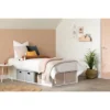 Twin Flexible Platform Bed With Baskets Pure White - South Shore -Barbie Store GUEST 24c49d5a 13f5 43ff 84f4 0b0240abc7ac