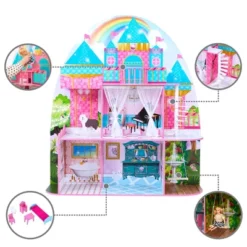Olivia's Little World By Teamson Kids Furnished Castle Dollhouse For 12" Dolls -Barbie Store GUEST 2550dc0f 3010 4f04 b250 fec3296501c9