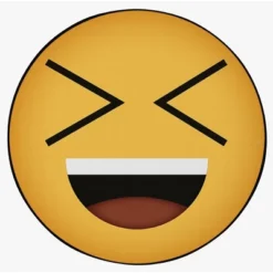 Deerlux Emoji Style Round Funny Smiley Face Kids Area Rug, Laughing Emoji Rug -Barbie Store GUEST 25537f72 7d77 4b65 9d97 ad8c87484def