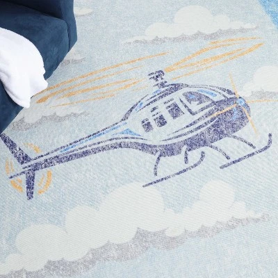 World Traveler Playful Helicopter Kids Playroom Indoor Area Rug By Blue Nile Mills 9 World Traveler Playful Helicopter Kids Playroom Indoor Area Rug By Blue Nile Mills - Image 7