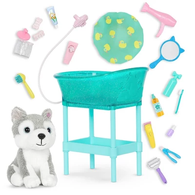 Glitter Girls Pet Grooming & 6" Dog Plush Husky Accessory Playset For 14" Dolls 8 Glitter Girls Pet Grooming & 6" Dog Plush Husky Accessory Playset For 14" Dolls - Image 7