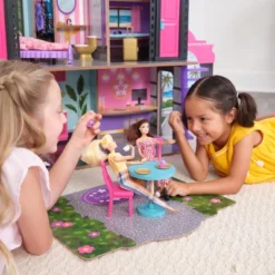 KidKraft 2-in-1 Wooden Hotel & Waterslide Dollhouse -Barbie Store GUEST 275be88d 10f9 4abe 99af 961cfbea7af3