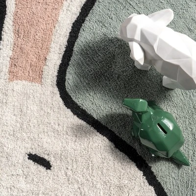 NuLOOM Vera Bunny Machine Washable Kids Area Rug 7 NuLOOM Vera Bunny Machine Washable Kids Area Rug - Image 5