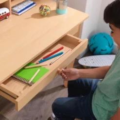 KidKraft Avalon Desk With Hutch And Chair Natural -Barbie Store GUEST 27e3c6bf 8e3a 4757 a087 de89ed2c7309