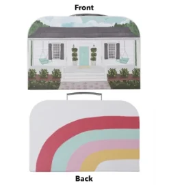 HearthSong 11 Inch Rainbow Cottage Travel Dollhouse Set With 2 Dolls And 5 Piece Furniture Set -Barbie Store GUEST 2815bb91 b977 40a7 9526 4df87bcb1e53