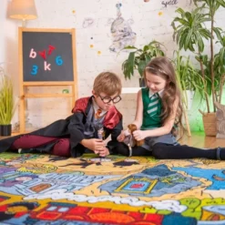 KC CUBS | Harry Potter Wizarding World Boy & Girl Kids Adventure Activity Educational Learning & Game Nursery Bedroom Classroom Rug -Barbie Store GUEST 2958c524 e37a 4c45 a328 28a3675b7f3f