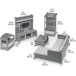 Media Room Furniture Set For 18" Dolls - Gray/White 11 Media Room Furniture Set For 18" Dolls - Gray/White -Barbie Store GUEST 29e93ae5 e0b1 497f 9781 81eb7011ba0c