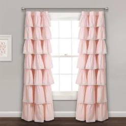 52"x84" Ruffle Window Curtain Panel - Lush Décor 9 52"x84" Ruffle Window Curtain Panel - Lush Décor -Barbie Store GUEST 2a077f5c 7bd3 4681 9282 5aa3533f69f1