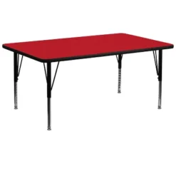 Flash Furniture 30''W X 72''L Rectangular HP Laminate Activity Table - Height Adjustable Short Legs -Barbie Store GUEST 2a57c121 df84 4156 b3e9 bc2b978a5d7c