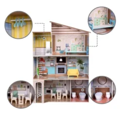 Olivia's Little World By Teamson Kids Wooden Dreamland Mediterranean Dollhouse Set -Barbie Store GUEST 2a94ddde 25ce 4c01 bbc6 ae43baf7744b