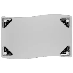 Flash Furniture 28"W X 47.5"L Rectangle Wave Flexible Collaborative Thermal Laminate Activity Table - Height Adjustable Short Legs -Barbie Store GUEST 2c5f6dc7 9cd8 4d61 86b8 3d83d594c392