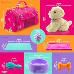 Plush Stuffed Puppy Dog 9 PCS Set For Baby Doll Accessories Fits For 18’’ American Girl Dolls - Play22Usa -Barbie Store GUEST 2e4b3fee 746e 4fd4 ae69 1d77d3d66d7e