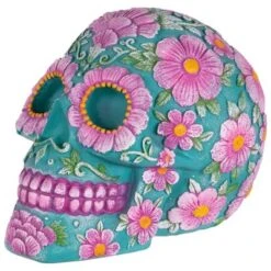 Northlight 7.75" Blue And Pink Day Of The Dead Skull Coin Bank -Barbie Store GUEST 2eb81ae1 662c 4528 938e 37f93909aba8
