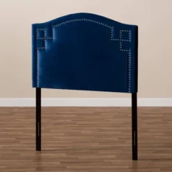 Twin Aubrey Velvet Headboard Blue - Baxton Studio -Barbie Store GUEST 2f9cded2 ec34 48e8 8d91 6408baec4c21