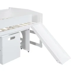 Low Study Loft Bed With Rolling Portable Desk And Chair - ModernLuxe -Barbie Store GUEST 307b4e41 ef8f 4930 a7c9 ac282732ad85