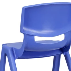 Flash Furniture 4 Pack Blue Plastic Stackable School Chair With 13.25'' Seat Height -Barbie Store GUEST 3134829f 41d1 4649 85d1 4f9a3a1e6e71