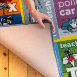KC CUBS | Looney Tunes Boy & Girl Kids ABC Alphabet, Jobs & Objects Educational Learning & Play Nursery Bedroom Classroom Rug Carpet -Barbie Store GUEST 3279e49e c06d 443c 9dda d94dfdf1a362