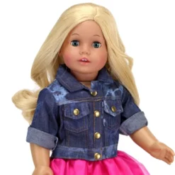 Sophia’s Acid Wash Style Jean Jacket For 18" Dolls, Blue -Barbie Store GUEST 34688940 9ffb 4287 b412 8a6d116dc79f