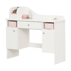 Vito Makeup Desk With Drawer Pure White/Pink - South Shore -Barbie Store GUEST 348c79f5 5d2b 4eb5 9fa7 96fc7f1e0b07