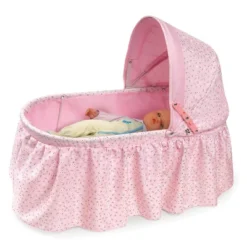 Badger Basket Folding Doll Cradle With Rosebud Fabric -Barbie Store GUEST 34b5af4c 850e 4e7a 9e66 1786565e3499