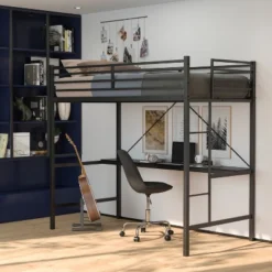 Flash Furniture Jake Metal Loft Bed Frame With Desk, Protective Guard Rails And Ladder For Kids, Teens And Adults 19 Flash Furniture Jake Metal Loft Bed Frame With Desk, Protective Guard Rails And Ladder For Kids, Teens And Adults -Barbie Store GUEST 36fe7647 cf53 4df0 9358 da64f9049352