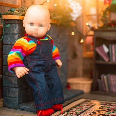 The Queen's Treasures 15 Inch Doll Clothes Rainbow Tee Shirt And Overalls 3 The Queen's Treasures 15 Inch Doll Clothes Rainbow Tee Shirt And Overalls